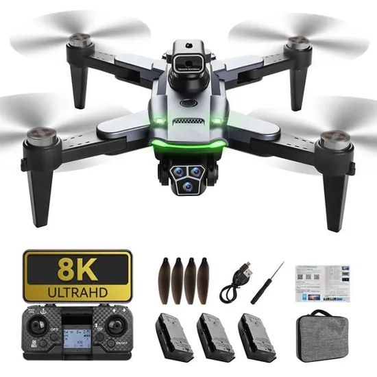 Drone Plegable Profesional 8K, 4 Cámaras, GPS